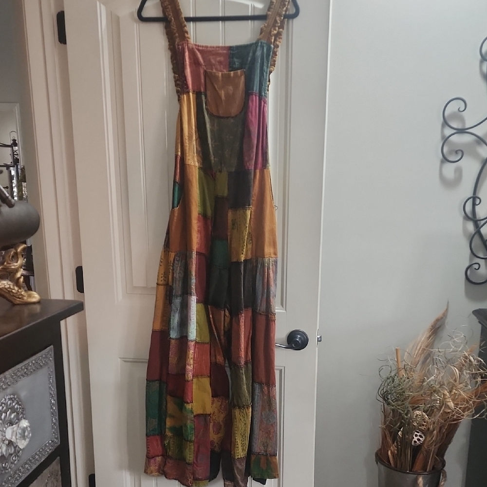 Colorful Patchwork Jump Suit